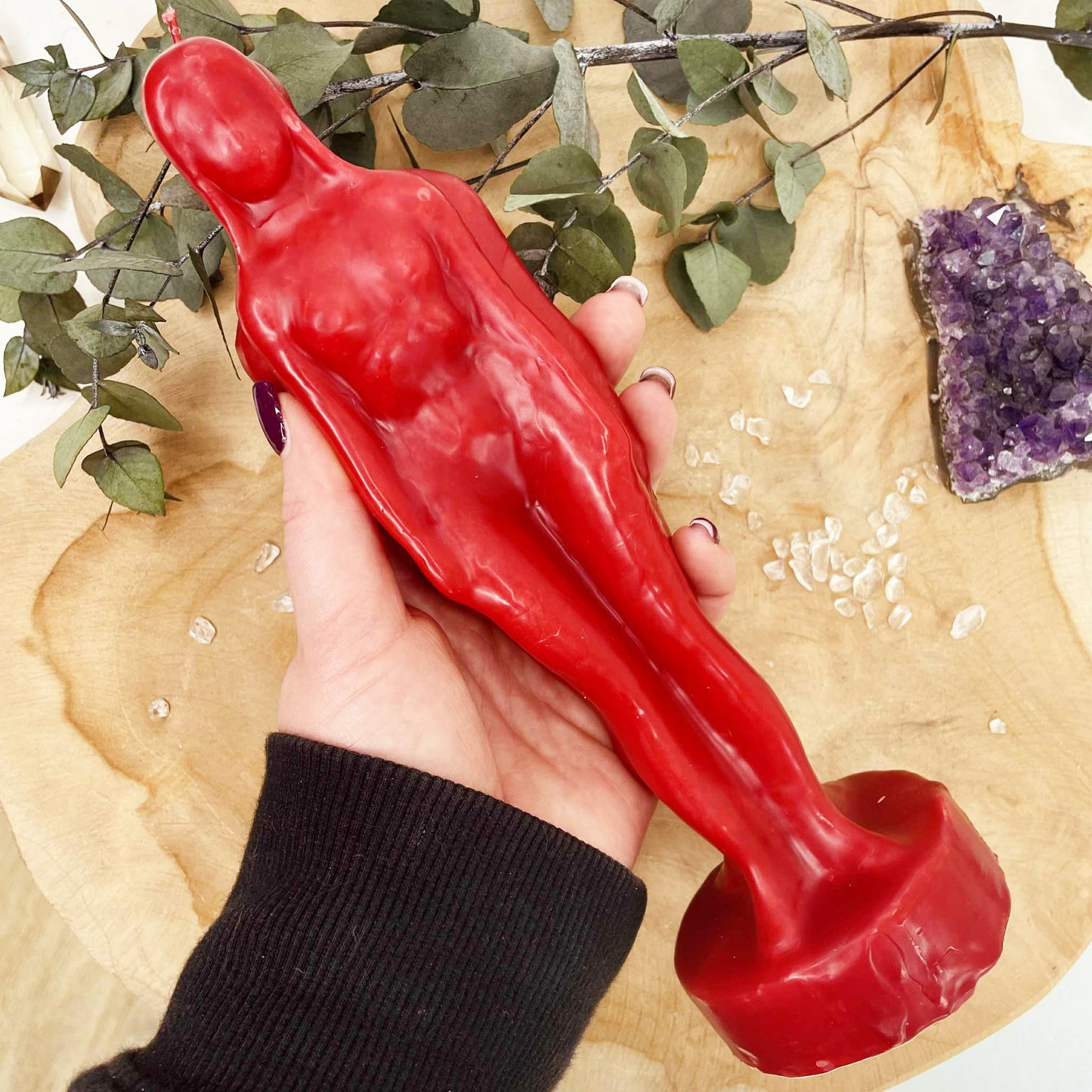 Bougie figurative rouge couple séparation