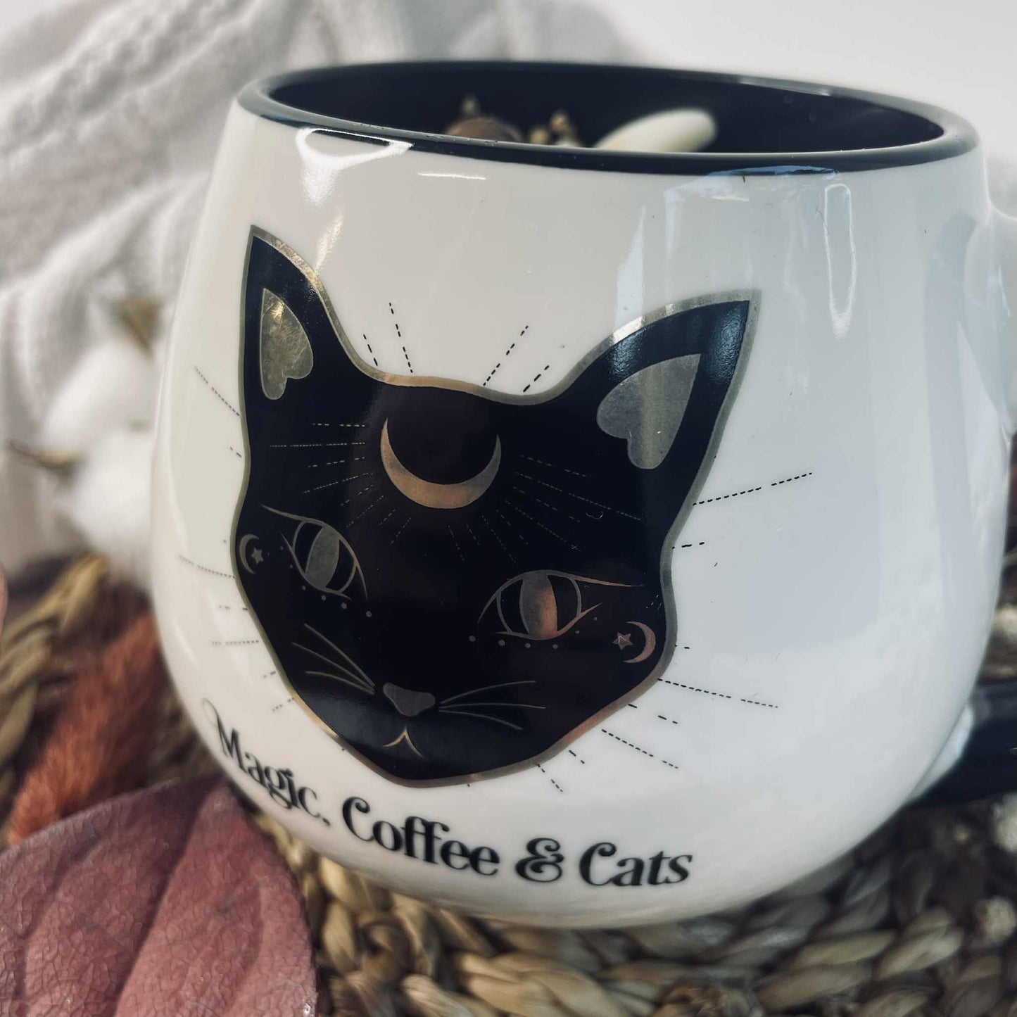 Bougie mug Magic, coffee & cats