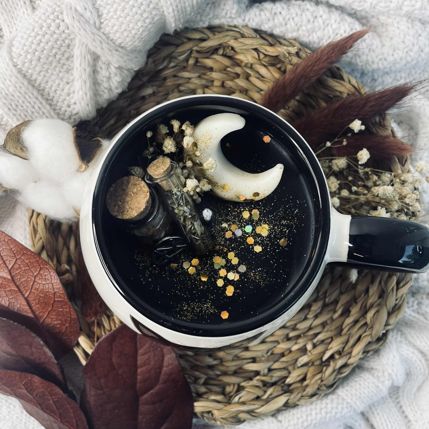 Bougie mug Magic, coffee & cats