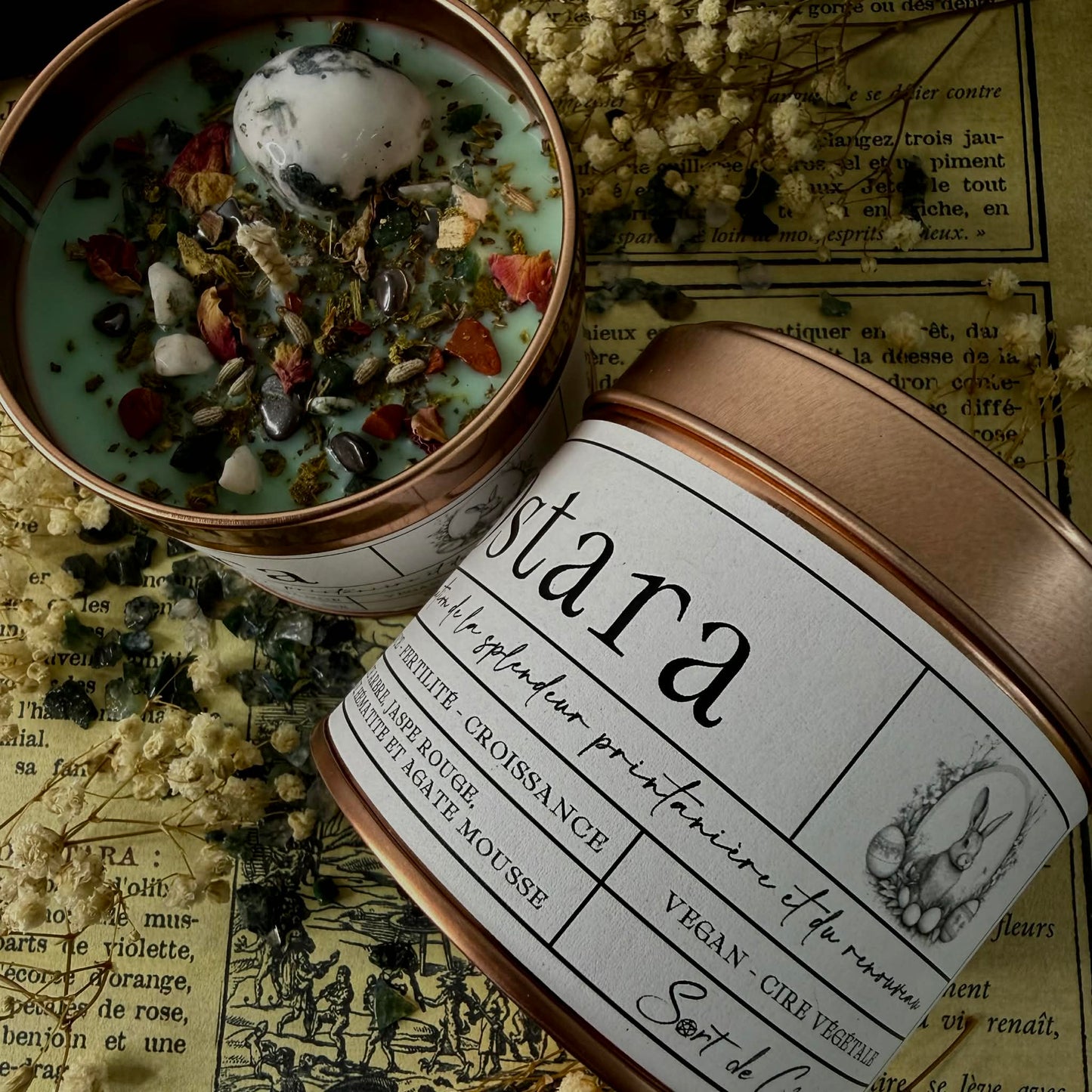 Bougie de sabbat Ostara