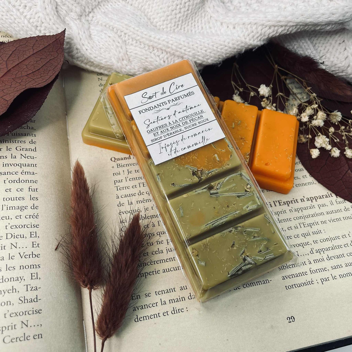 Fondants parfumés Gaufres citrouille aux noix de pécan
