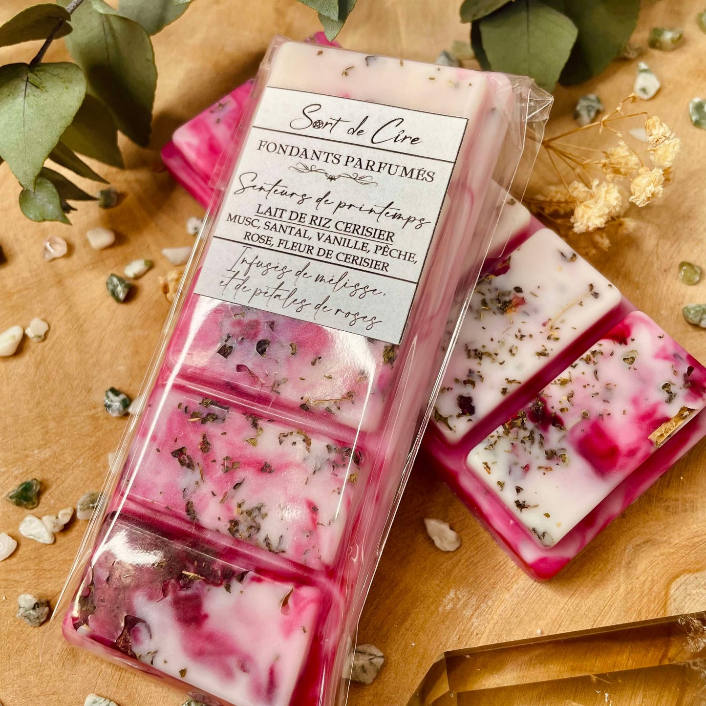 PRODUIT OFFERT !Fondants parfumés Lait de riz cerisier