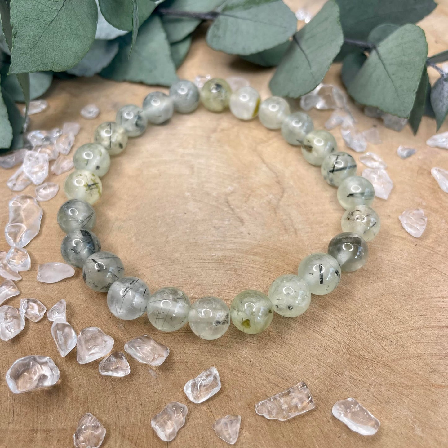 Bracelet Prehnite 8 mm