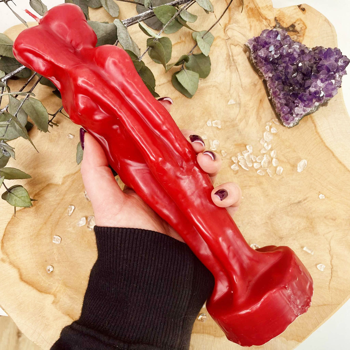 Bougie figurative rouge couple séparation