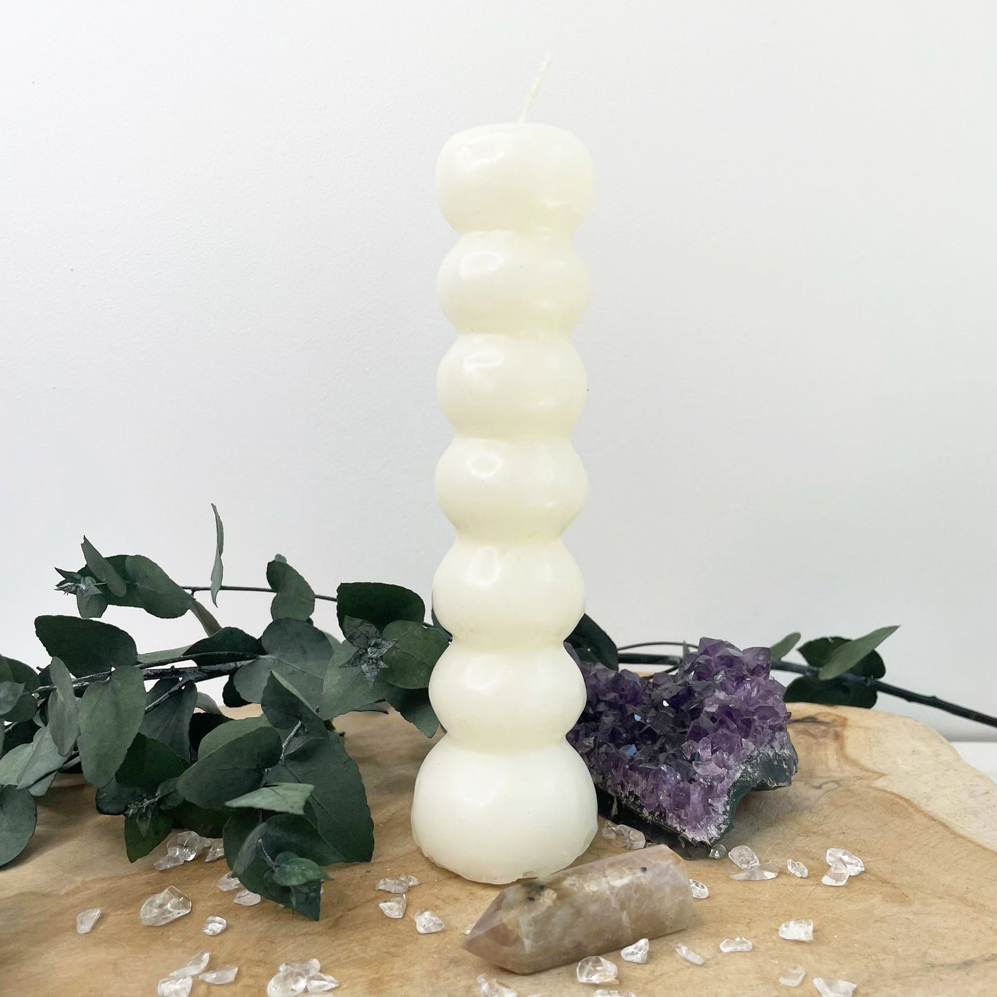 Bougie à 7 noeuds blanche