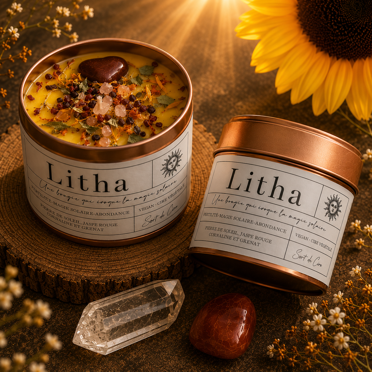 Bougie de sabbat Litha