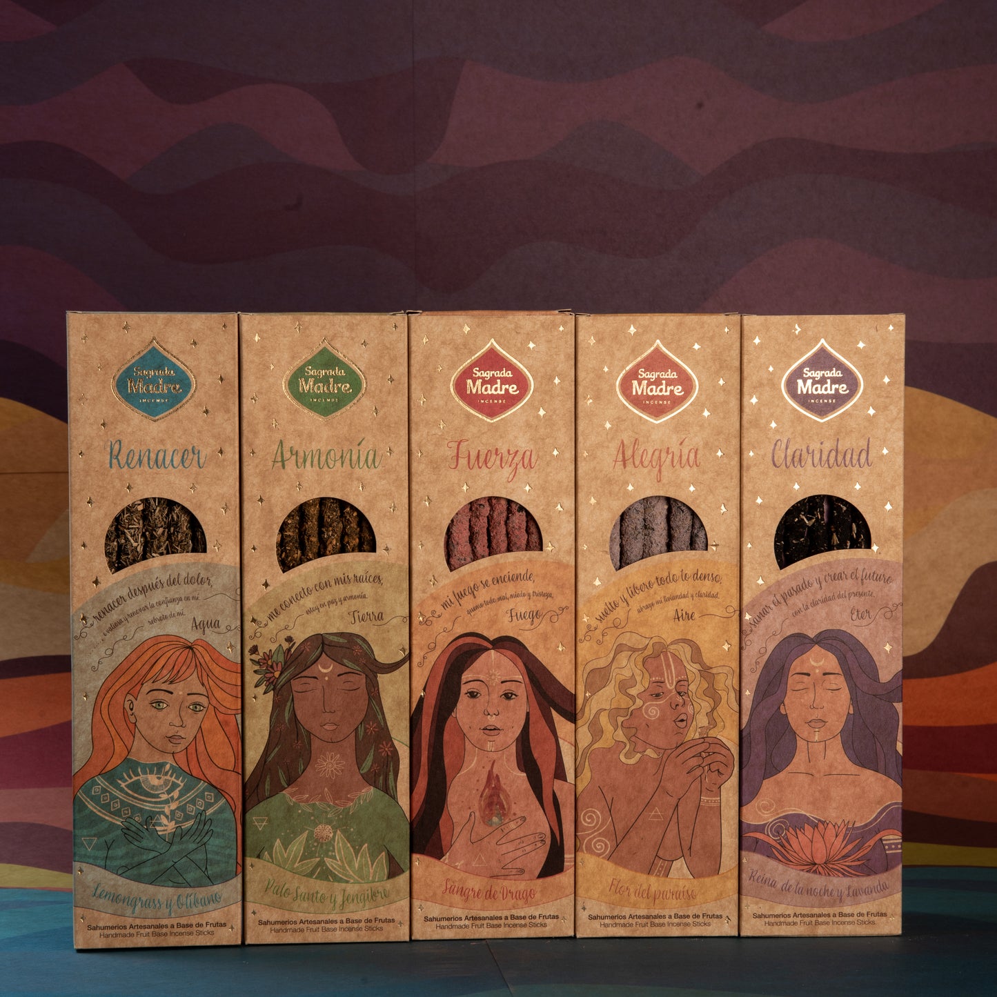 Sagrada Madre Encens lot 5 éléments