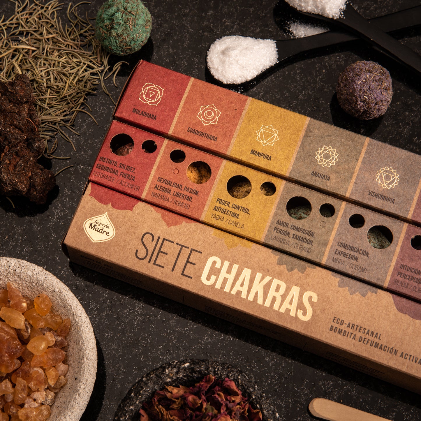 Sagrada Madre 7 Chakras Smudge Bomb
