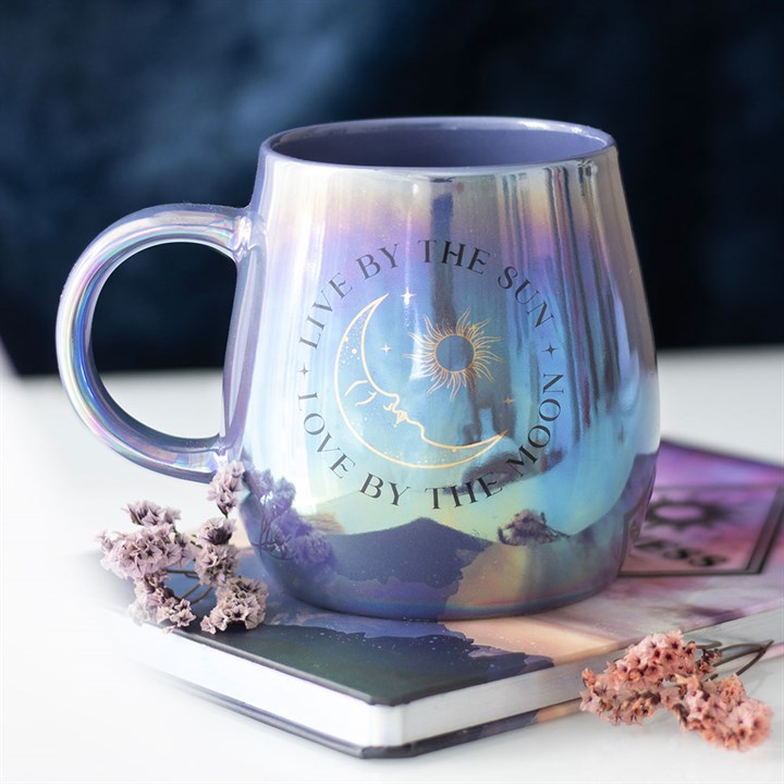 Bougie mug "Live by the Sun, love by the Moon"