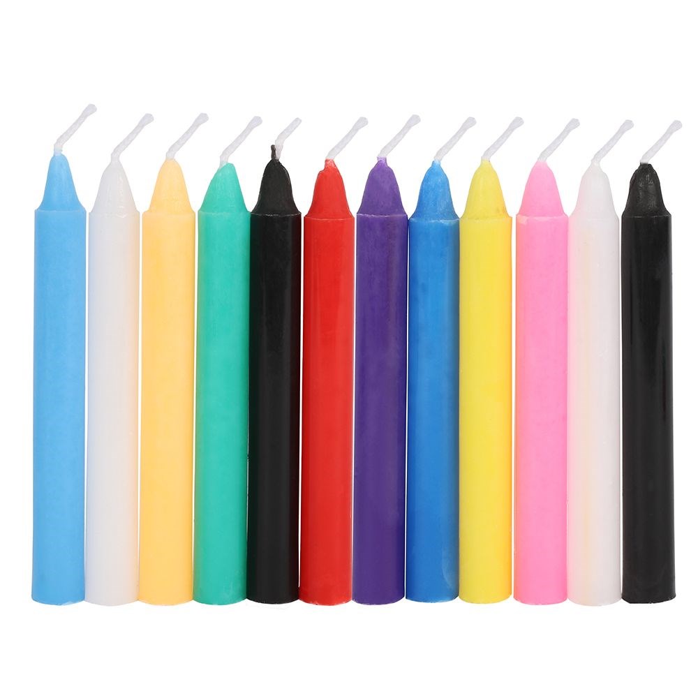 Paquet de 12 bougies chandelles rituelles