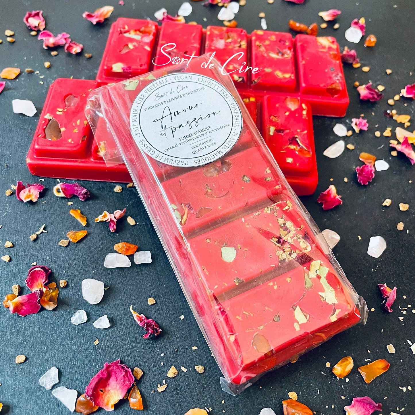 Fondants parfumés d'intention Amour et passion