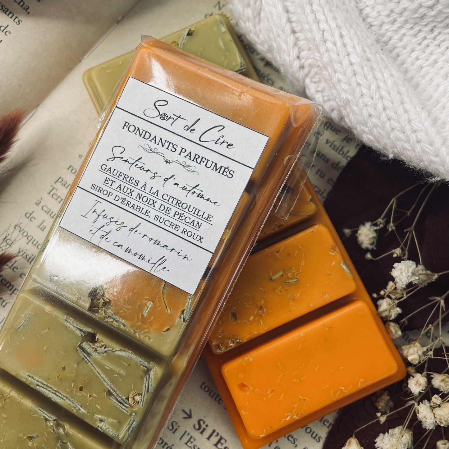 Fondants parfumés Gaufres citrouille aux noix de pécan