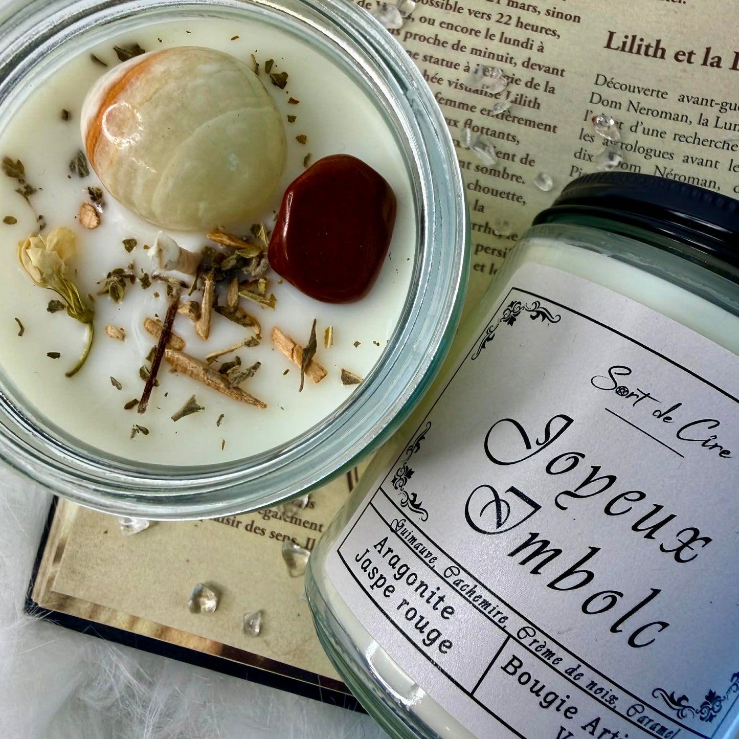 Bougie sabbat Joyeux Imbolc