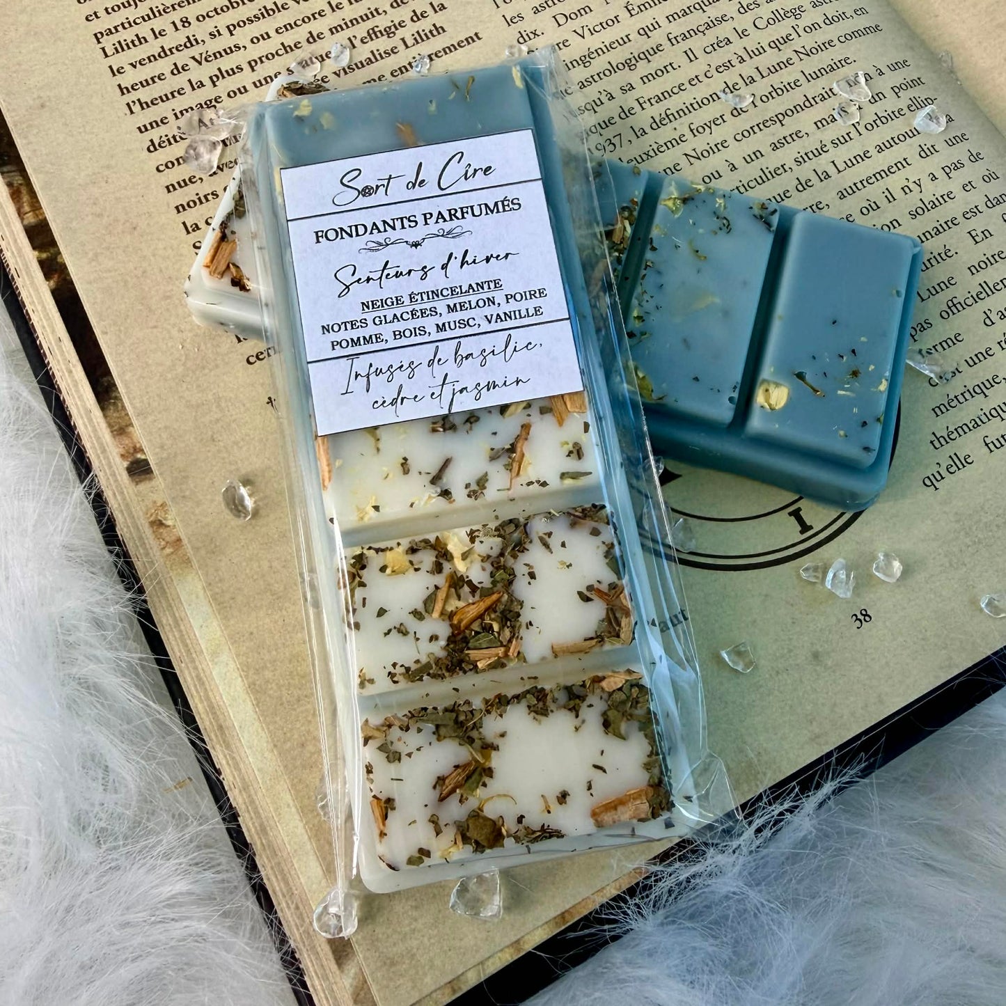 Fondants parfumés Neige étincelante