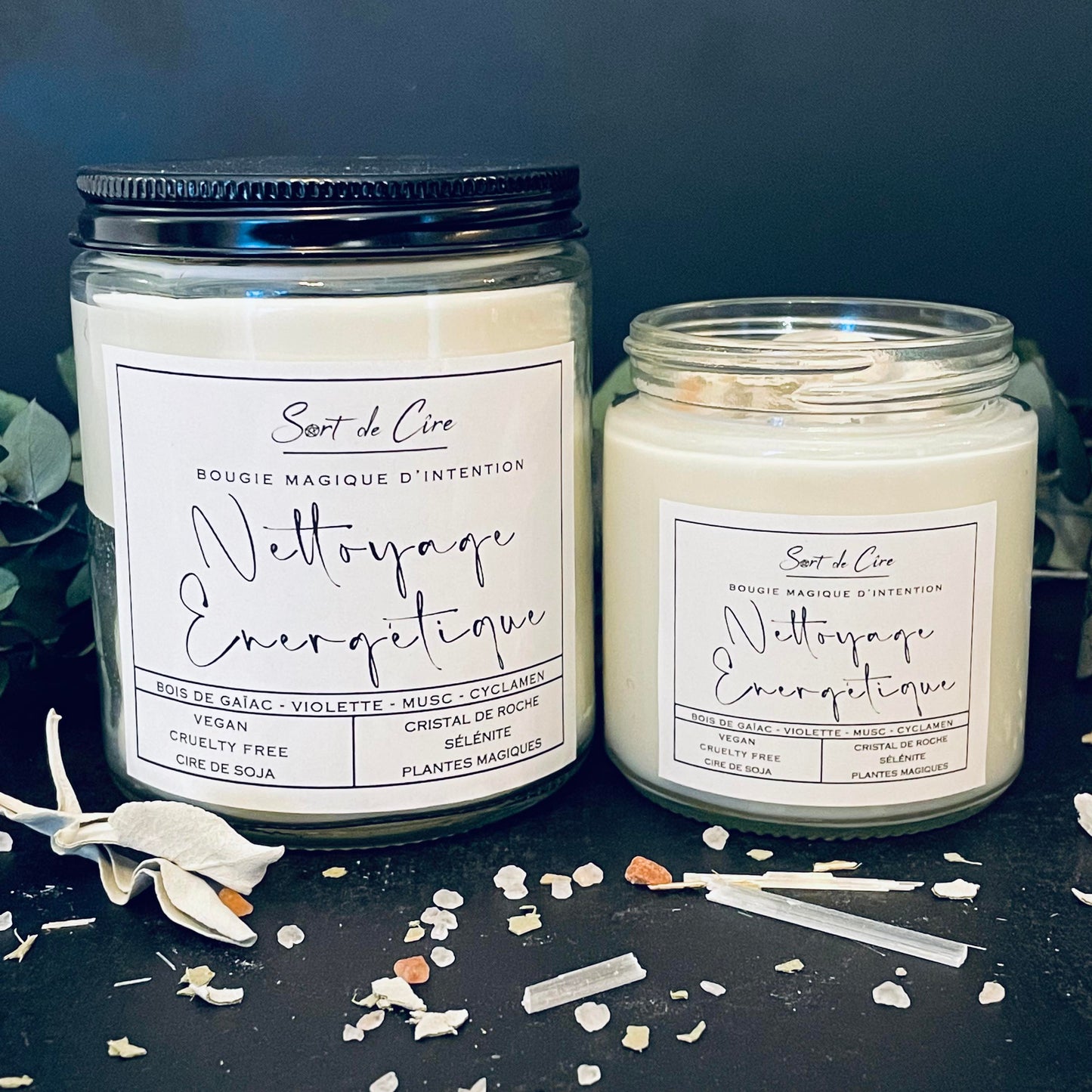Bougie nettoyage énergétique