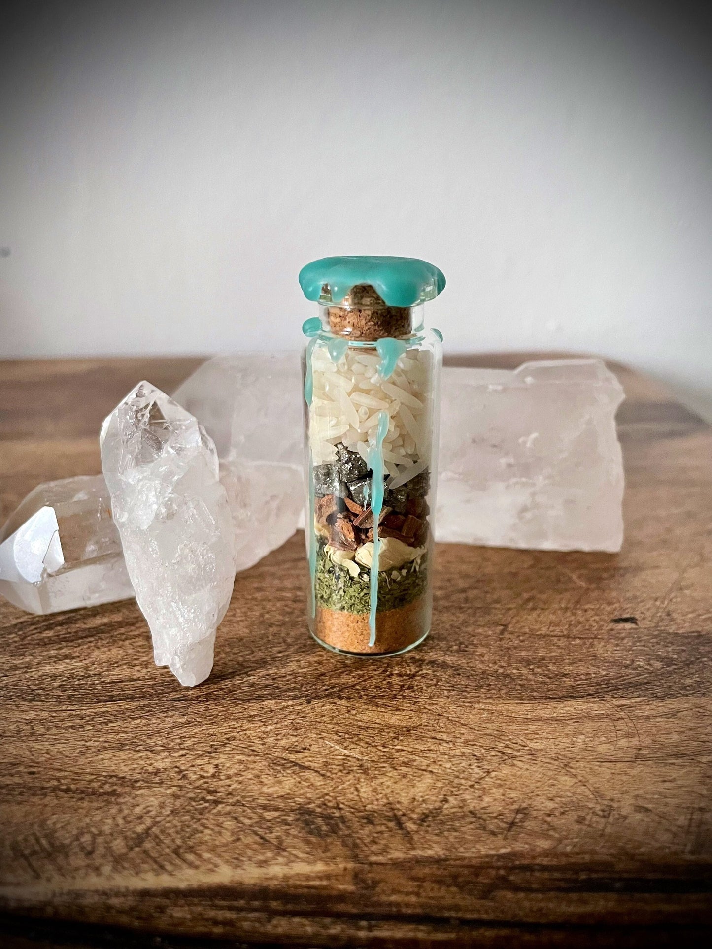 Spell jar de prospérité - business - witch- abondance - sorcière - rituel- pyrite