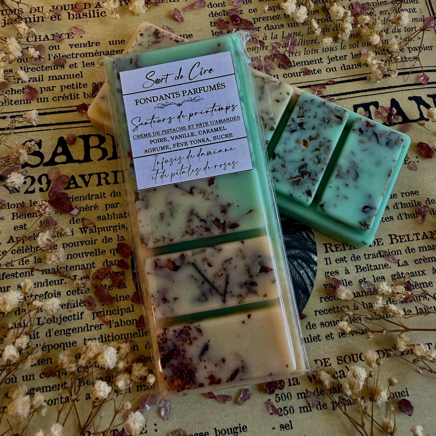 Fondants pafumés Crème de Pistache et Pâte d'amandes