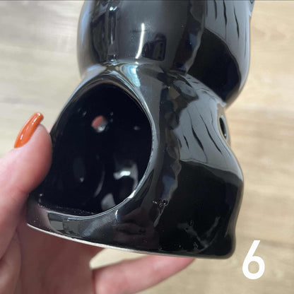 IMAPRFAIT Brûleur à fondants parfumés chat noir