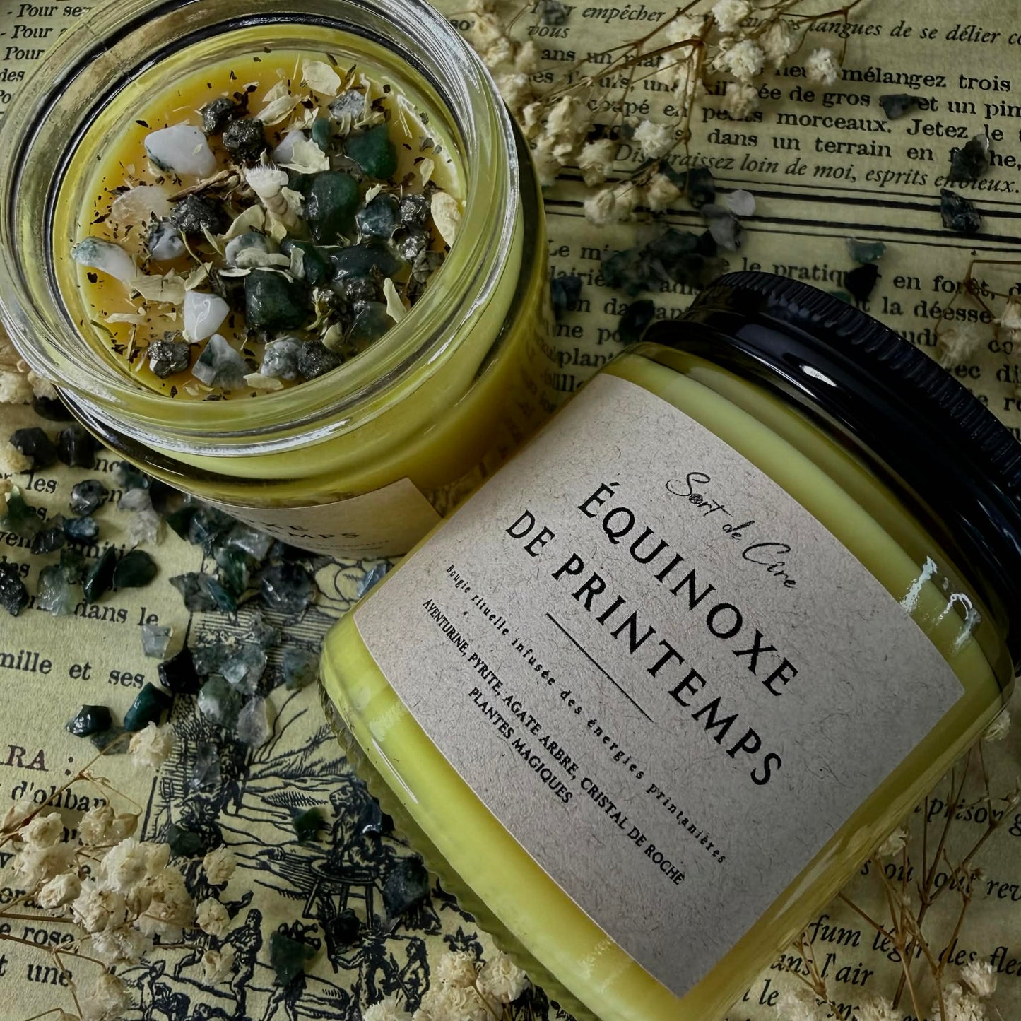 Bougie équinoxe de printemps