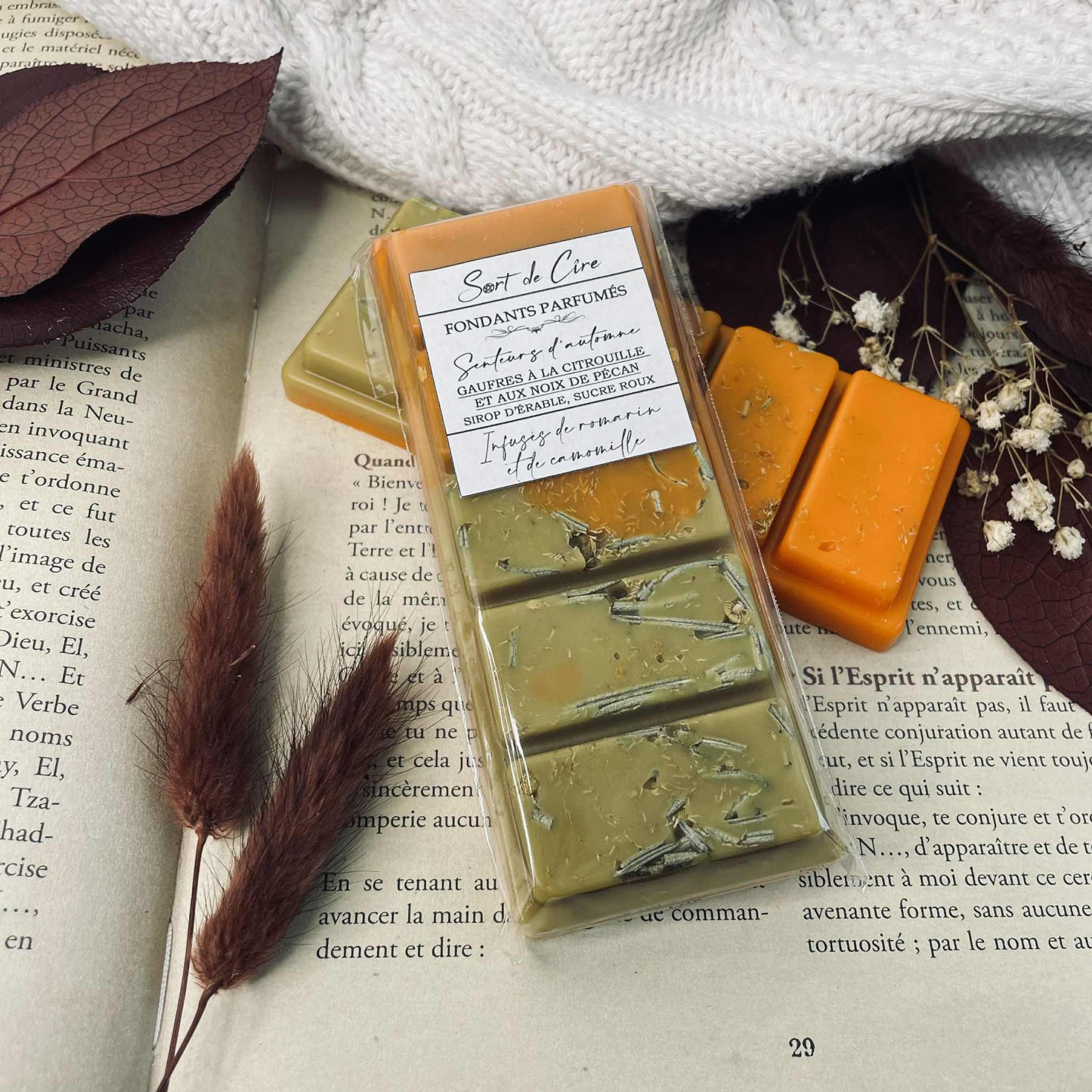 Fondants parfumés Gaufres citrouille aux noix de pécan