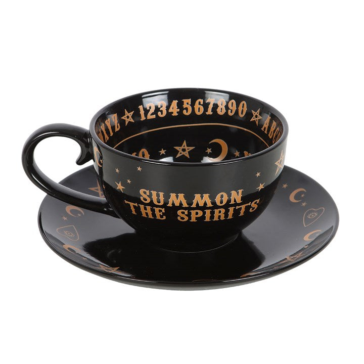 Tasse avec soucoupe ouija IMPARFAIT