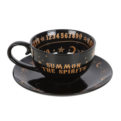Tasse avec soucoupe ouija IMPARFAIT