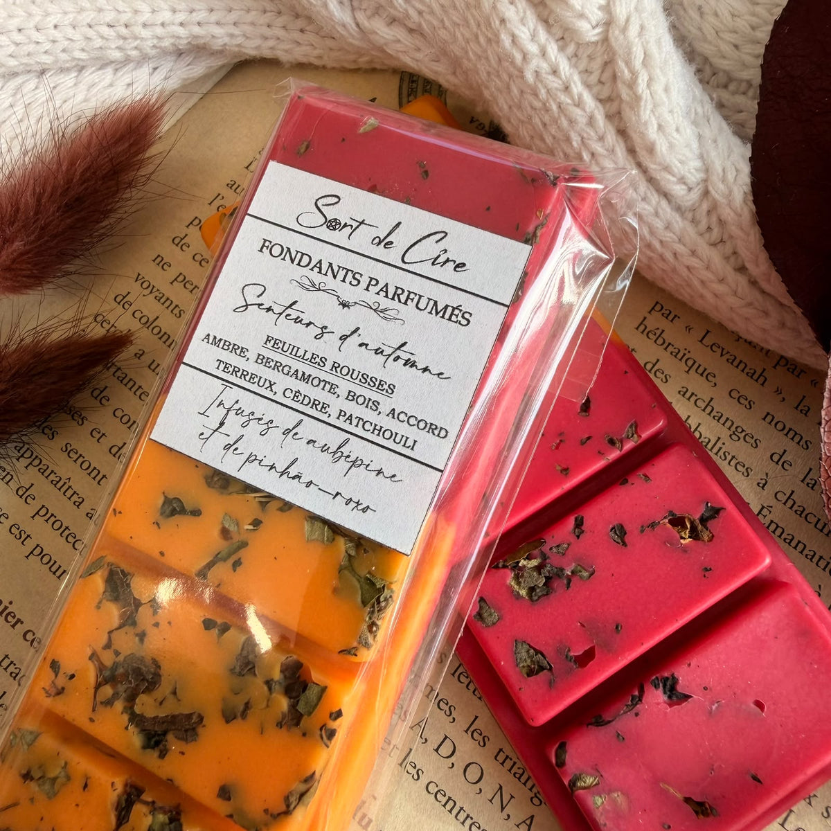 Fondants parfumés Feuilles Rousses