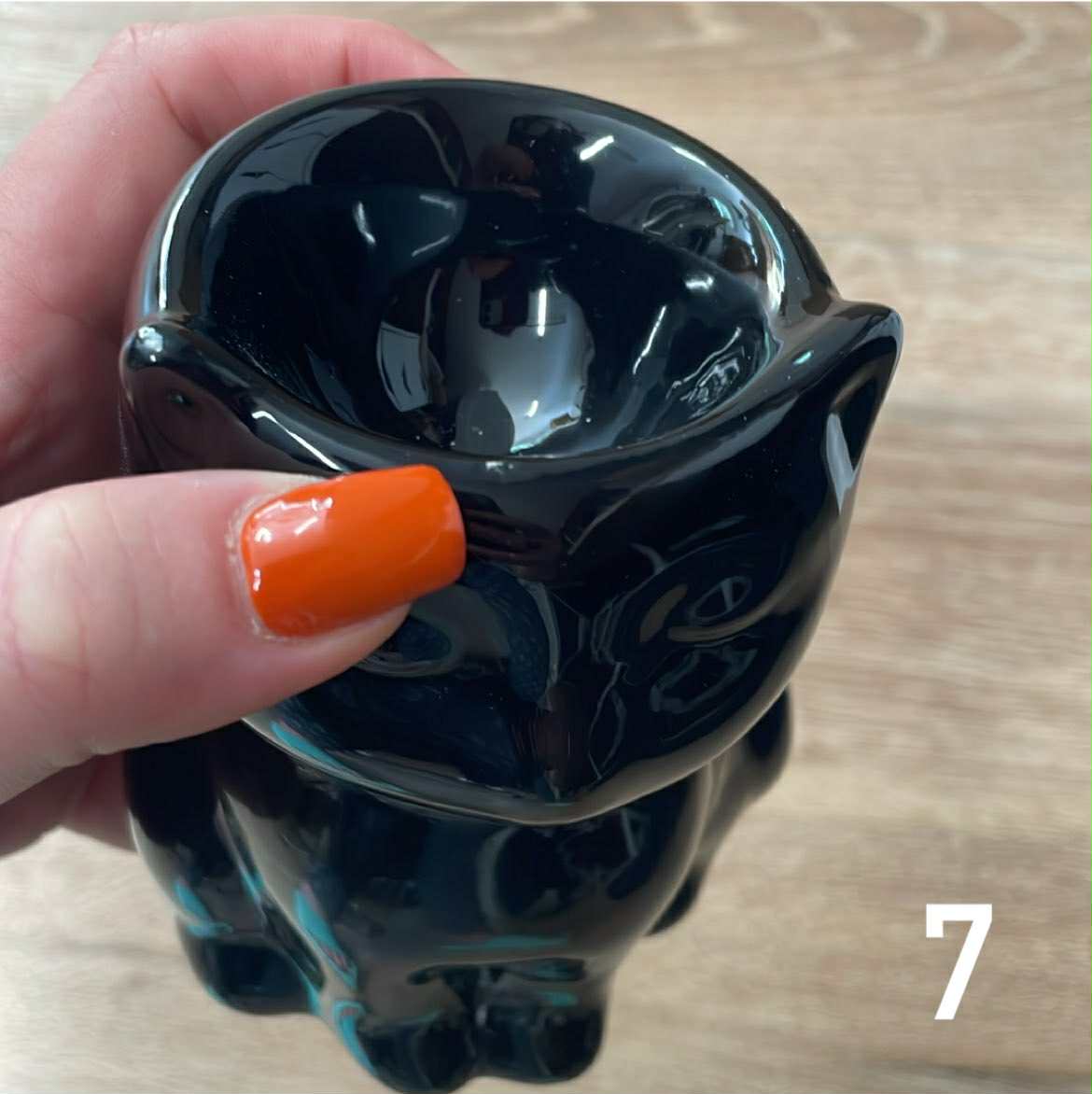 IMAPRFAIT Brûleur à fondants parfumés chat noir