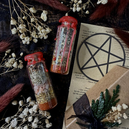 Spell jar Élément Feu  et son rituel d'activation