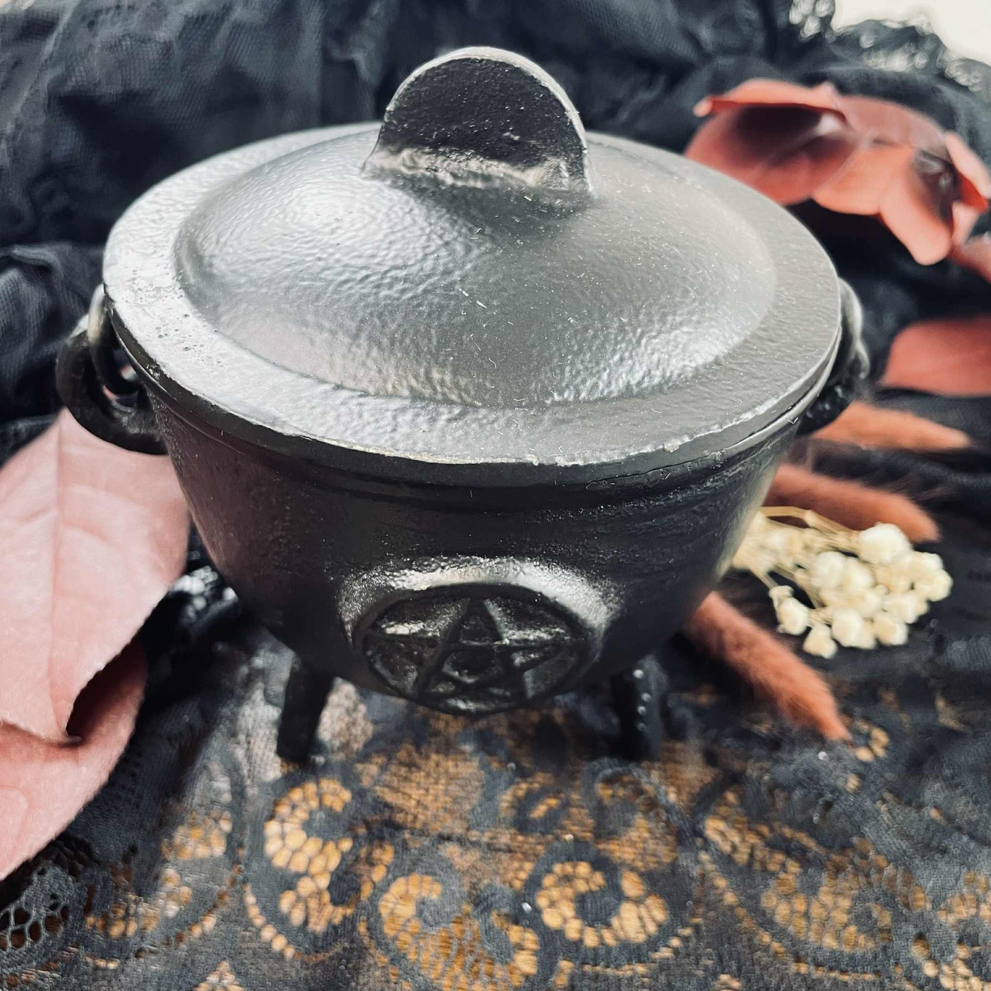 Bougie gros chaudron en fonte
