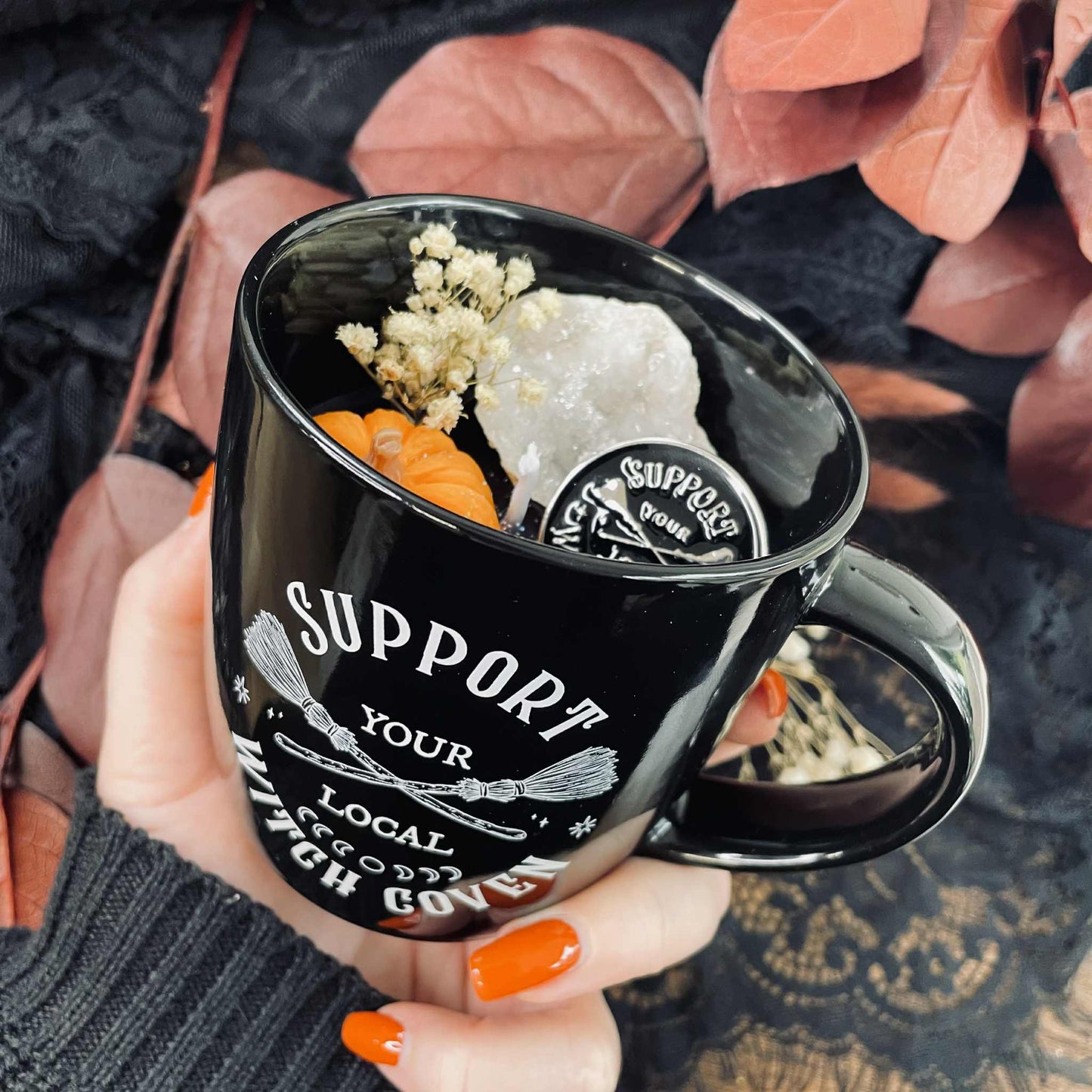 Bougie mug Support your local Coven