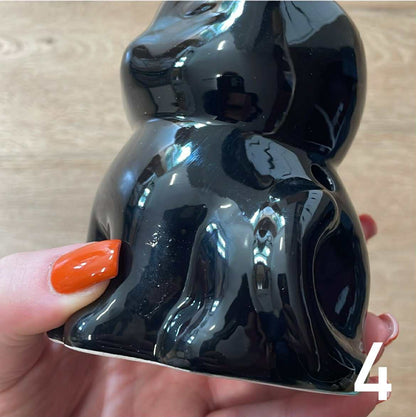 IMAPRFAIT Brûleur à fondants parfumés chat noir