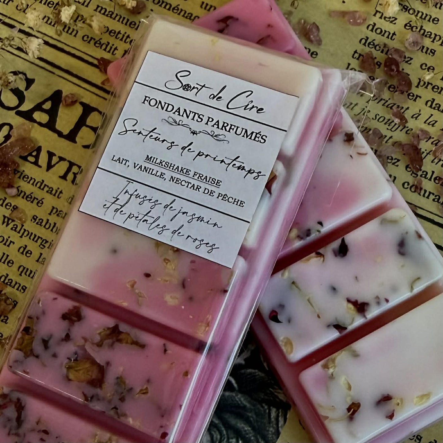 Fondants pafumés Milkshake à la Fraise