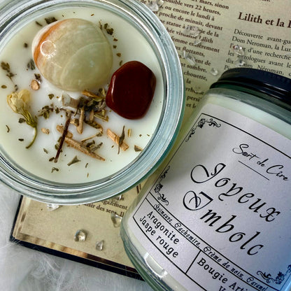 Bougie sabbat Joyeux Imbolc