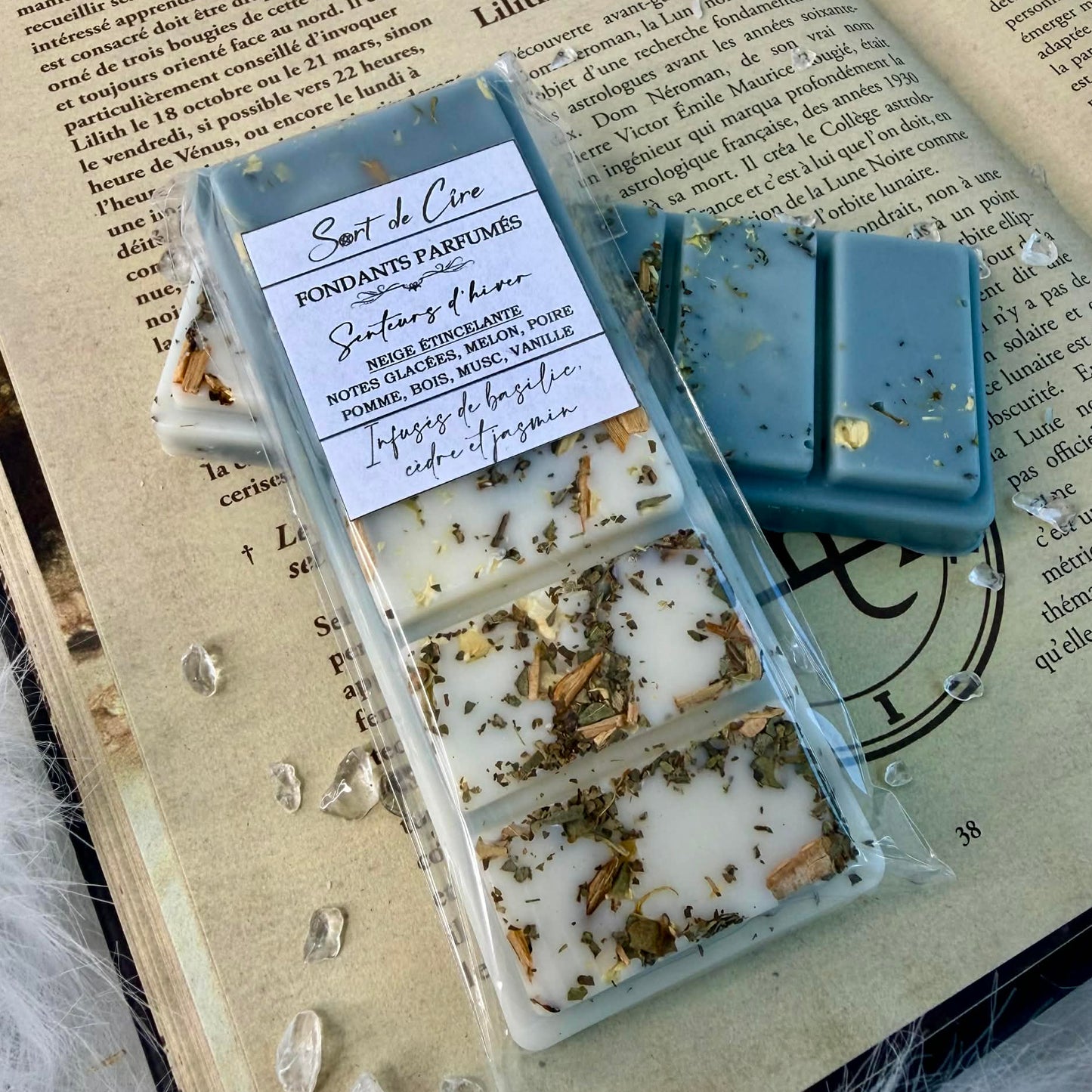 Fondants parfumés Neige étincelante