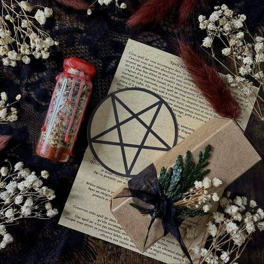 Spell jar Élément Feu  et son rituel d'activation