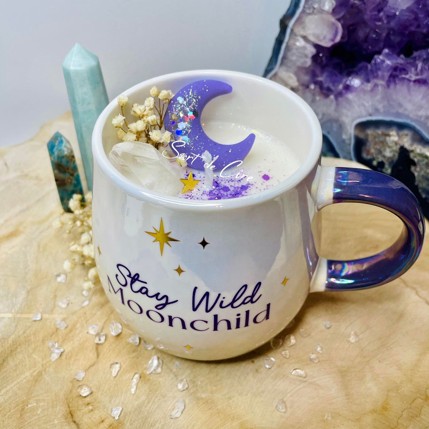 Bougie mug "stay wild moon child"